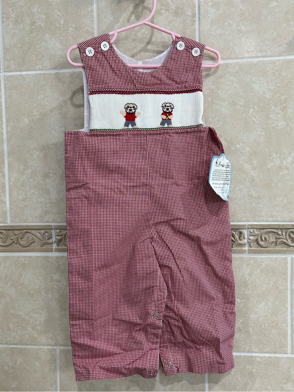 Remember Nguyen smocked Bulldog Football Longall NWT